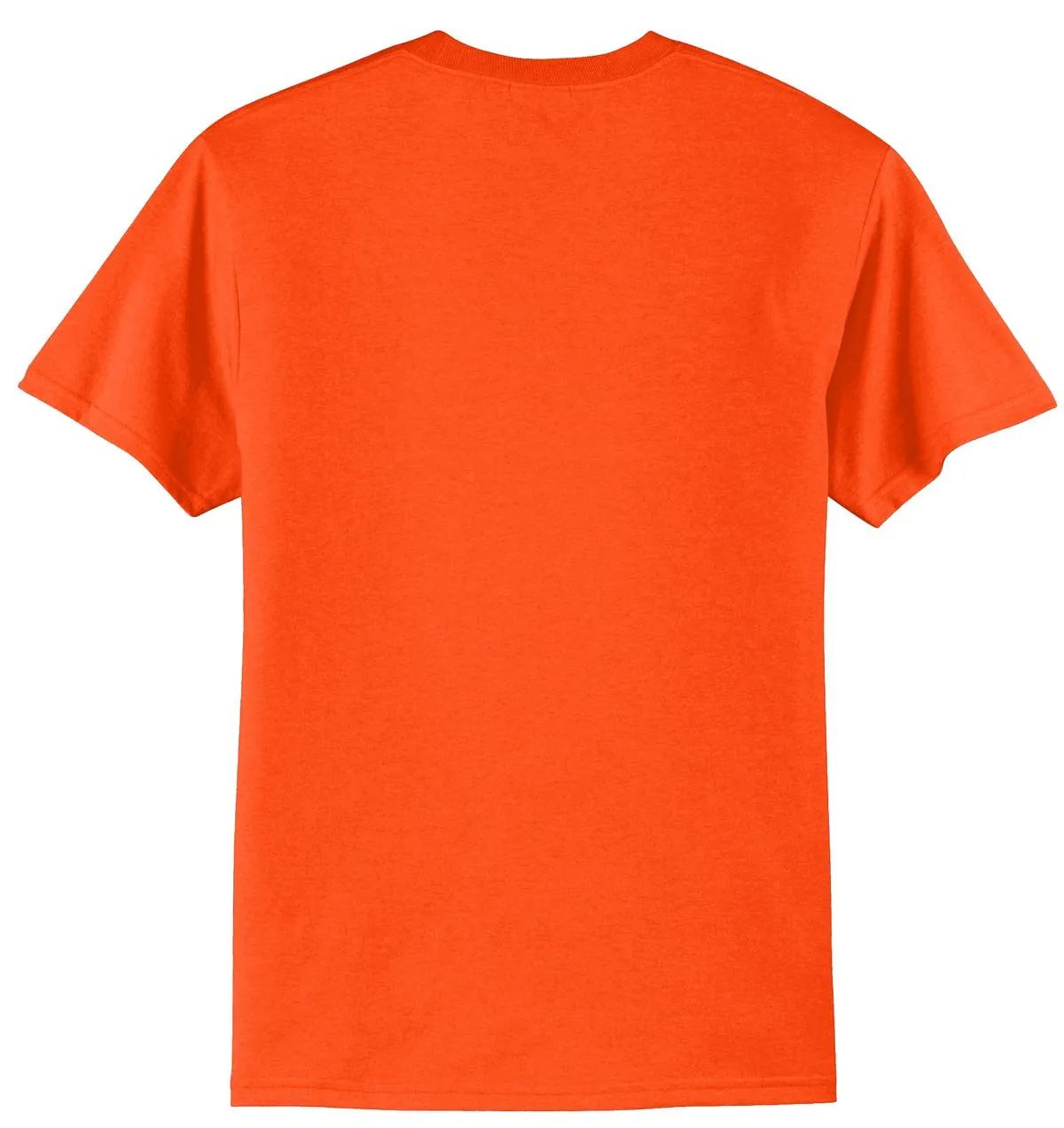 Port & Company Core Blend Tee.  PC55 Safety Orange