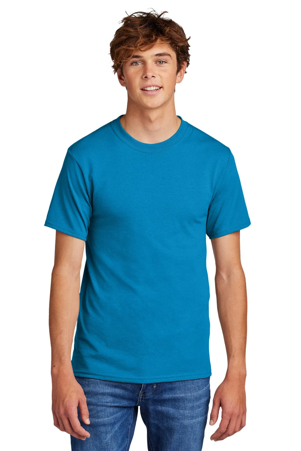 Port & Company Core Blend Tee.  PC55 Sapphire