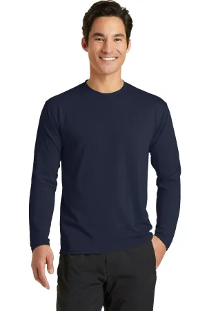 Port & Company Long Sleeve Performance Blend Tee. PC381LS Deep Navy