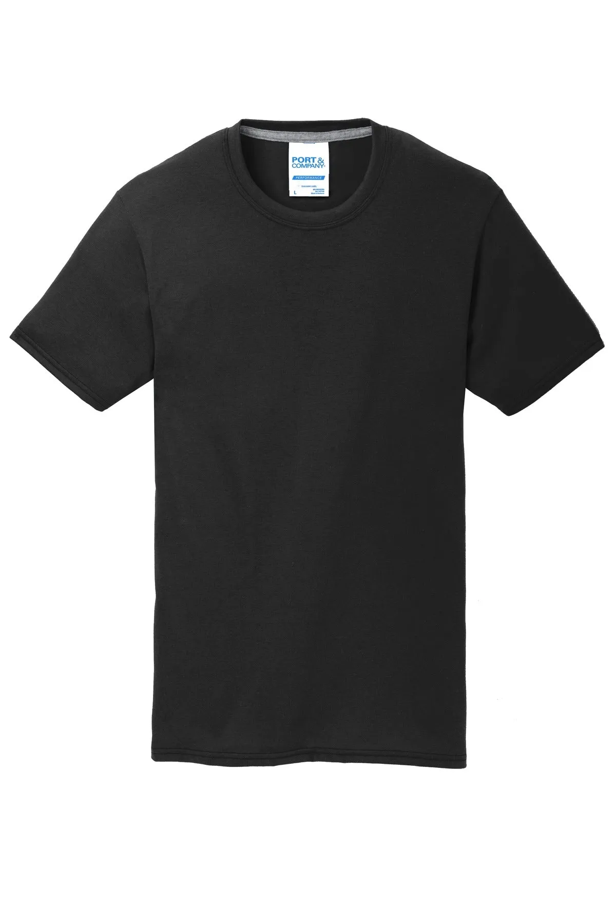 Port & Company Performance Blend Tee. PC381 Jet Black