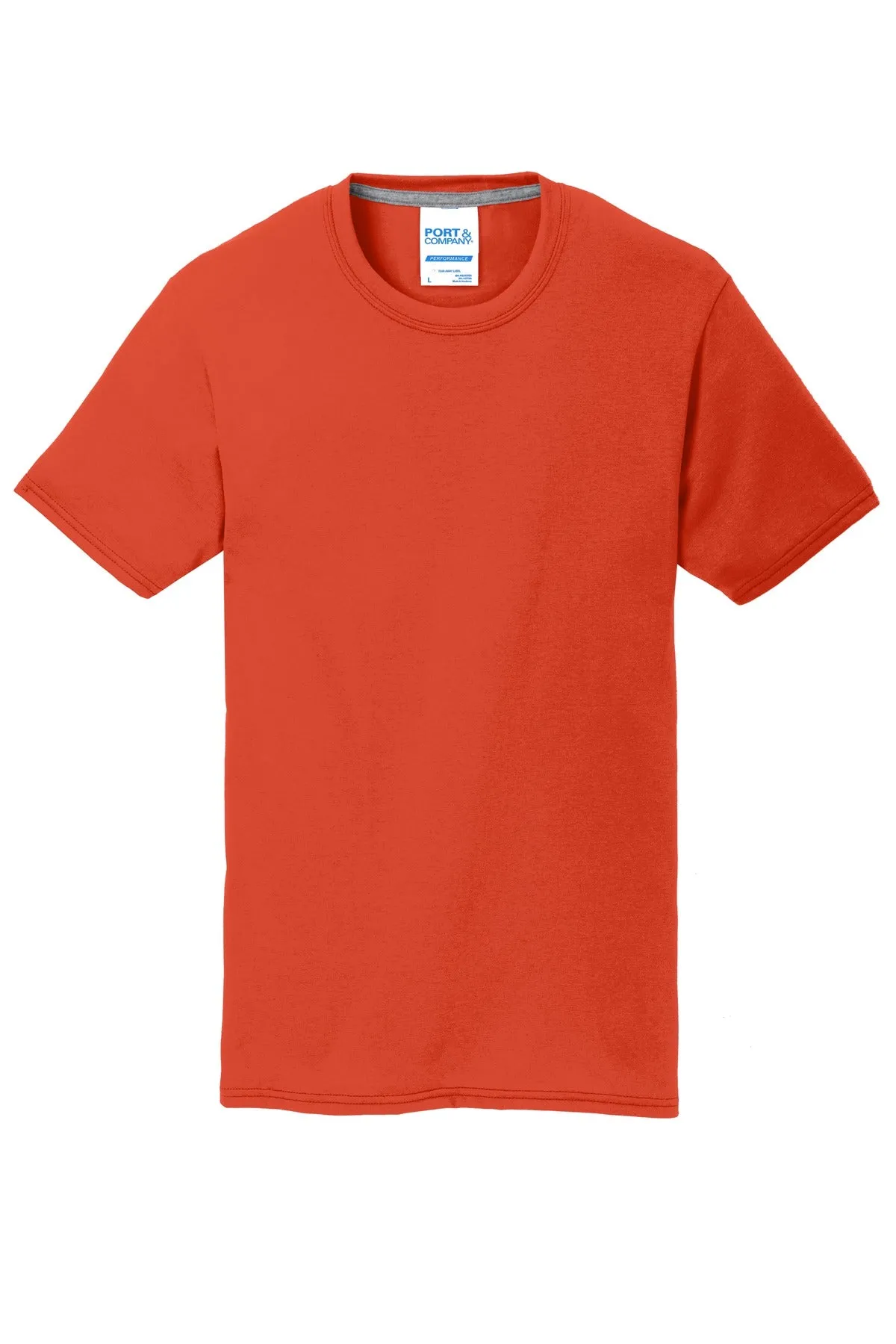 Port & Company Performance Blend Tee. PC381 Orange