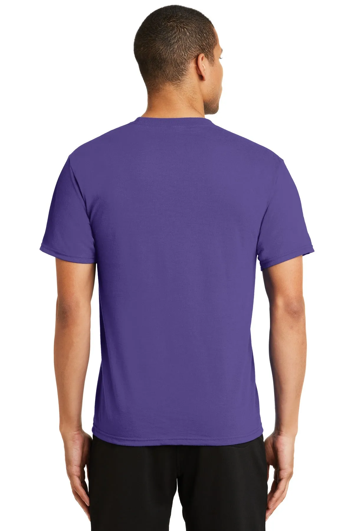 Port & Company Performance Blend Tee. PC381 Purple