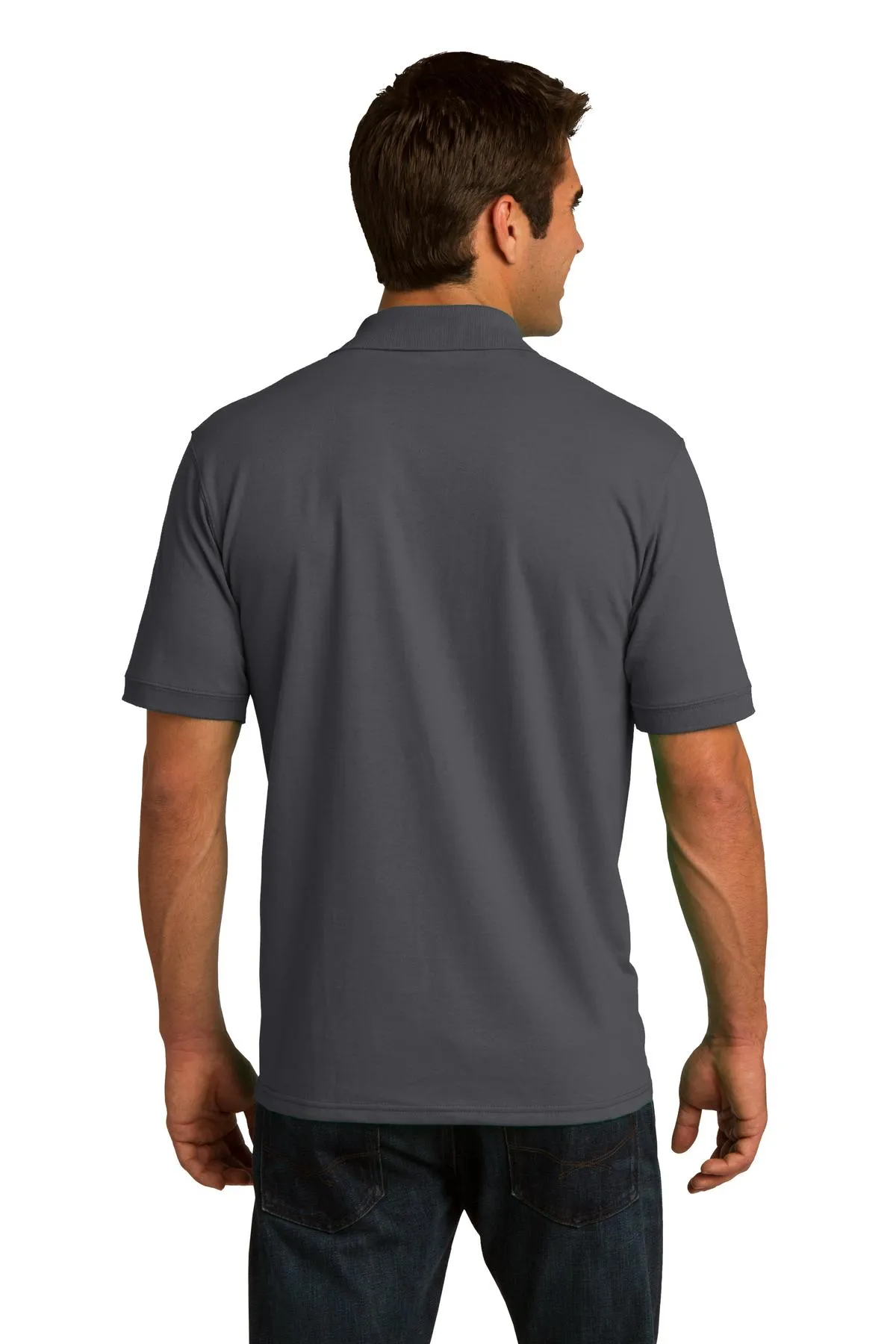 Port & Company Tall Core Blend Jersey Knit Polo. KP55T Charcoal Tall