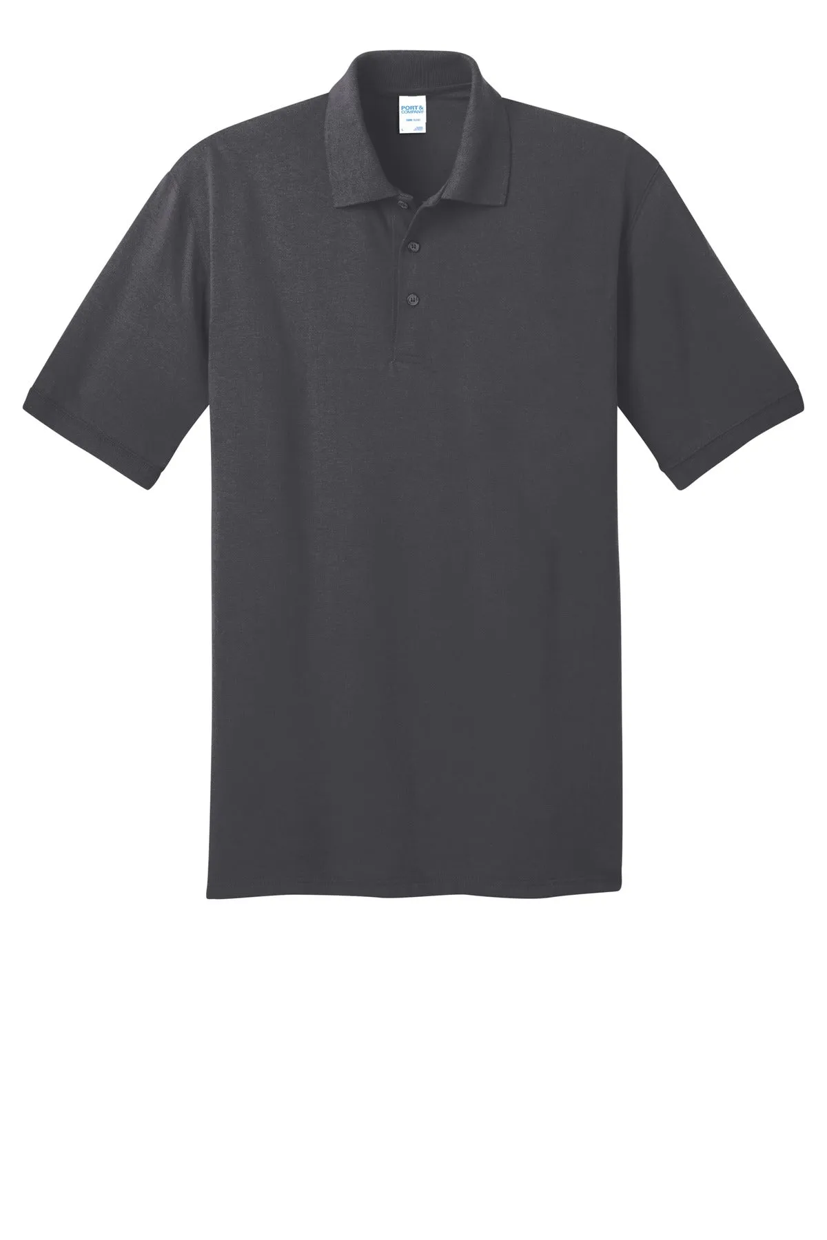 Port & Company Tall Core Blend Jersey Knit Polo. KP55T Charcoal Tall