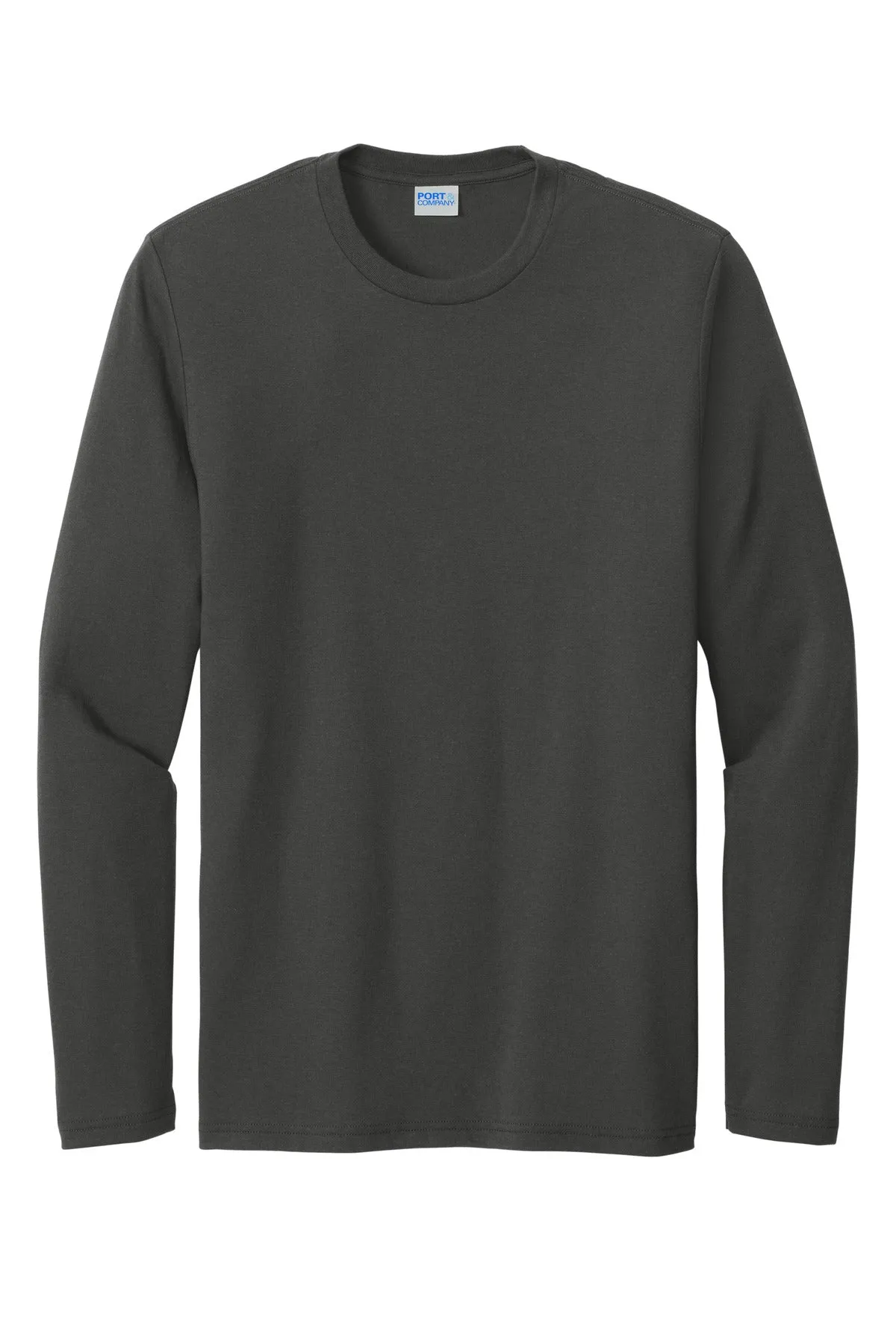 Port & Company Tri-Blend Long Sleeve Tee. PC330LS Coal Grey