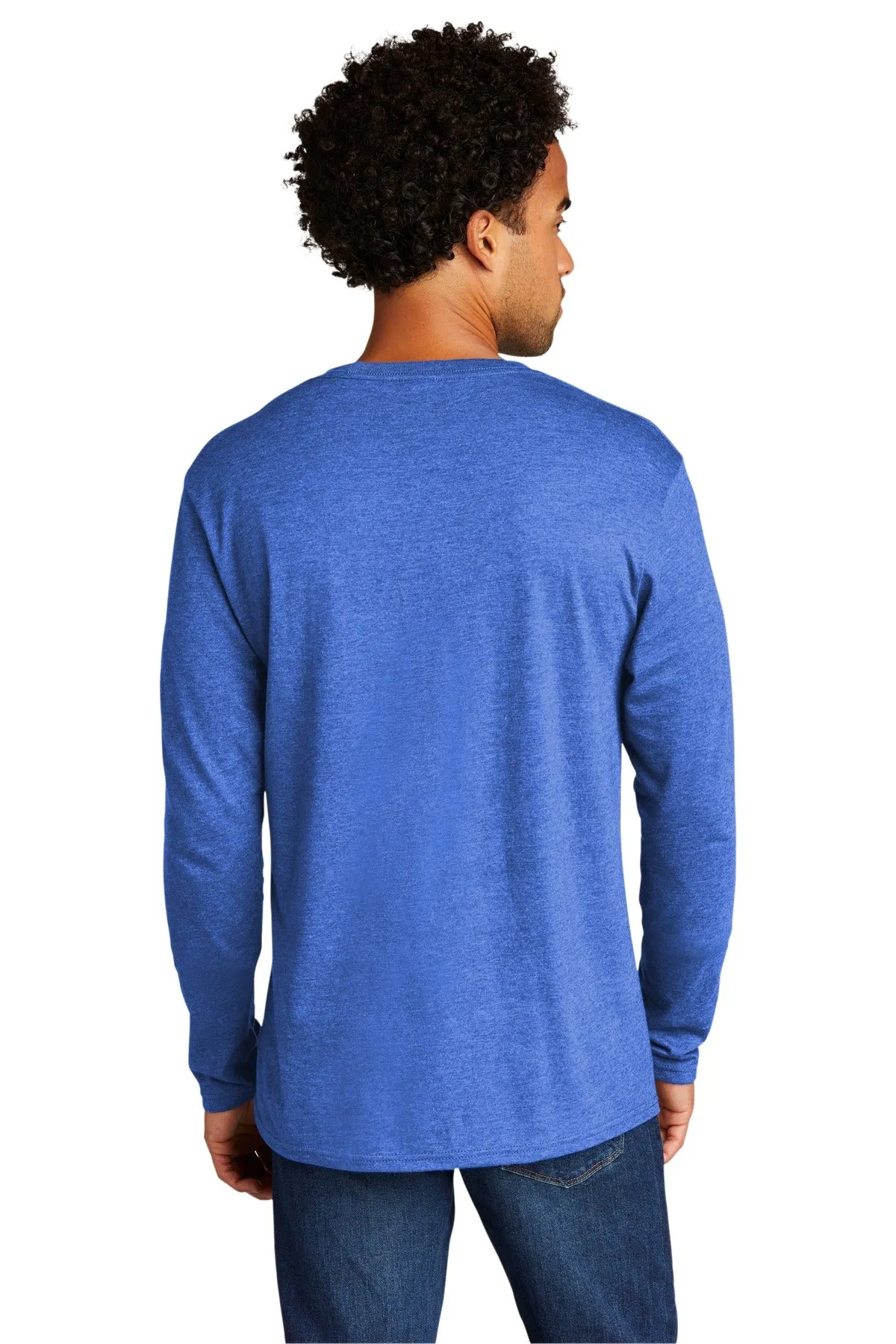 Port & Company Tri-Blend Long Sleeve Tee. PC330LS Heather Royal