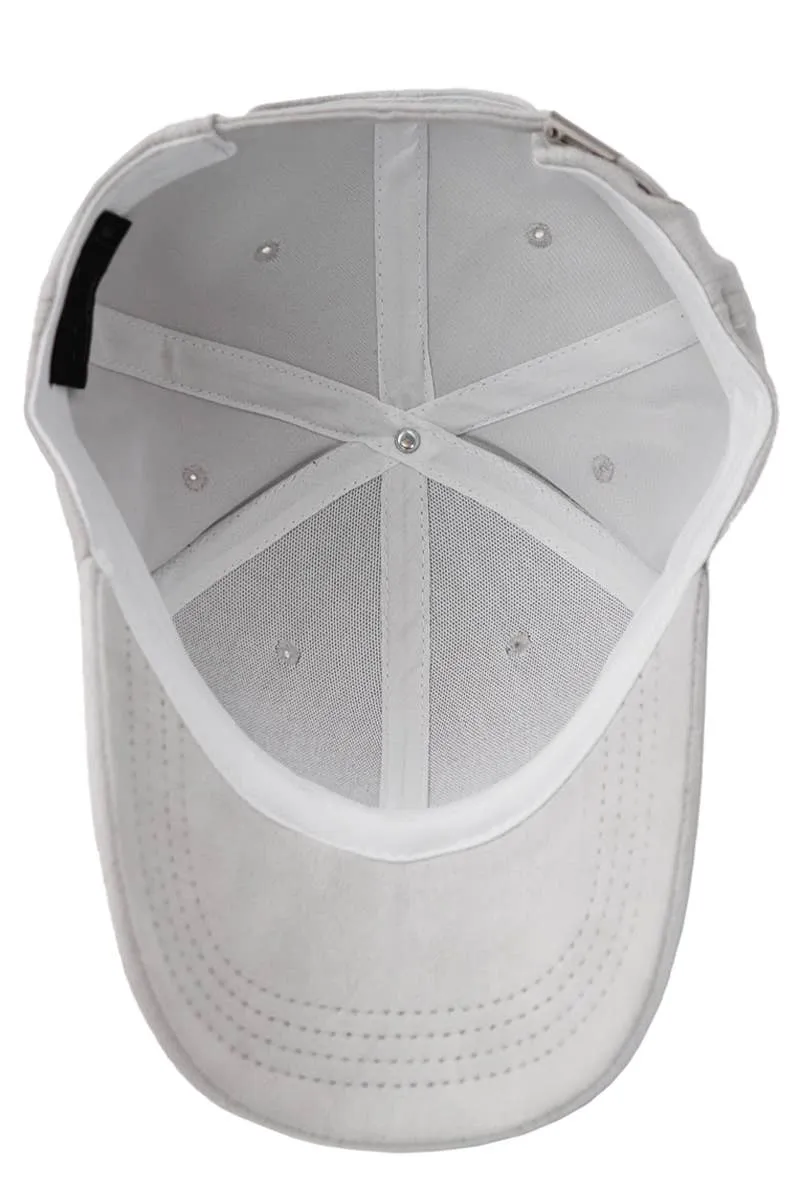 Premium Faux Suede Low Profile Strap Baseball Cap: Black