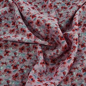 Printed Rayon Chiffon Fabric Pink 150cm