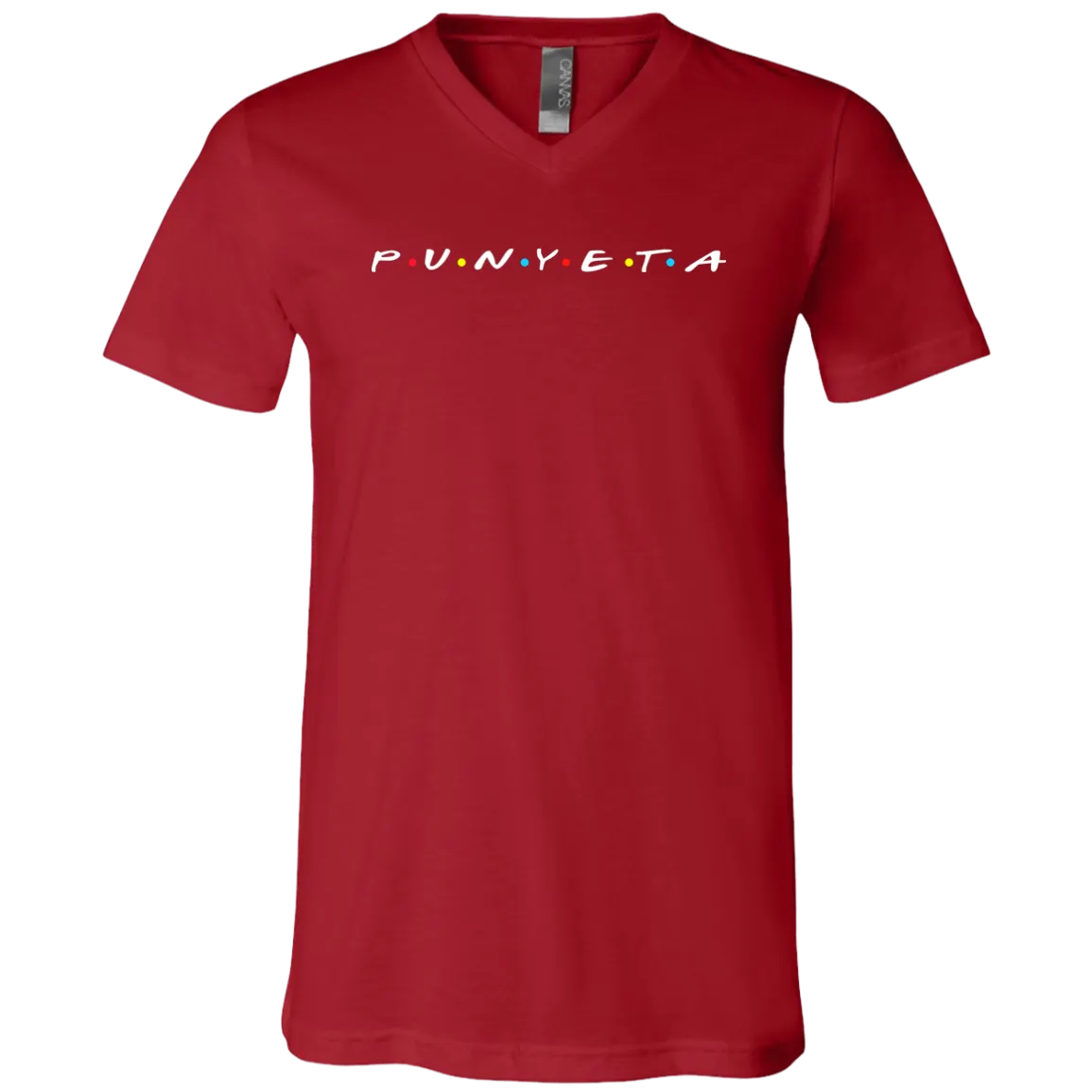 Punyeta Friends Unisex Jersey V-Neck T-Shirt