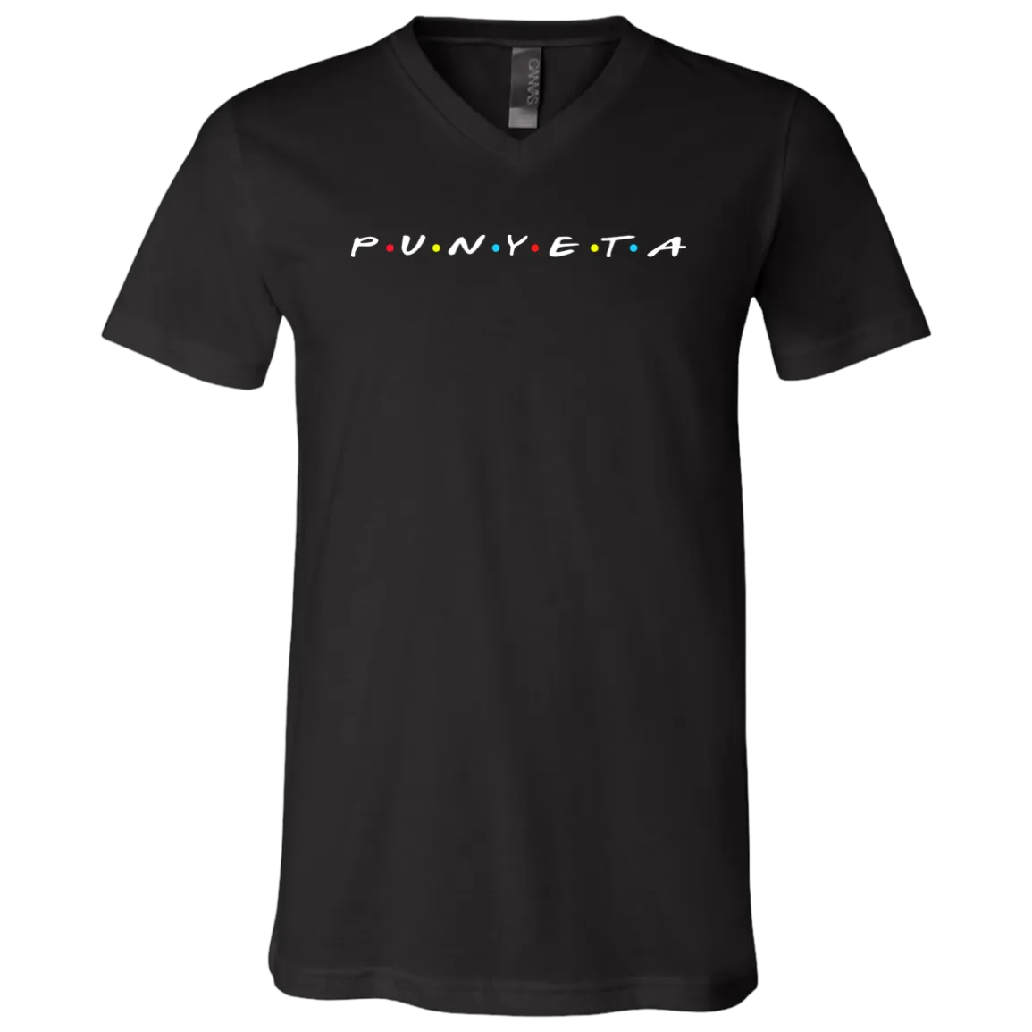 Punyeta Friends Unisex Jersey V-Neck T-Shirt
