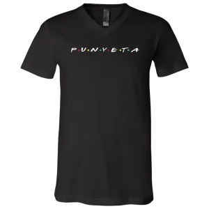 Punyeta Friends Unisex Jersey V-Neck T-Shirt