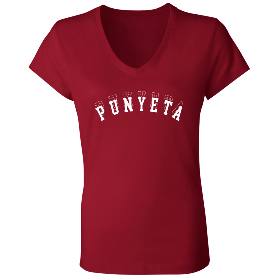 Punyeta Ladies Jersey V-Neck T-Shirt