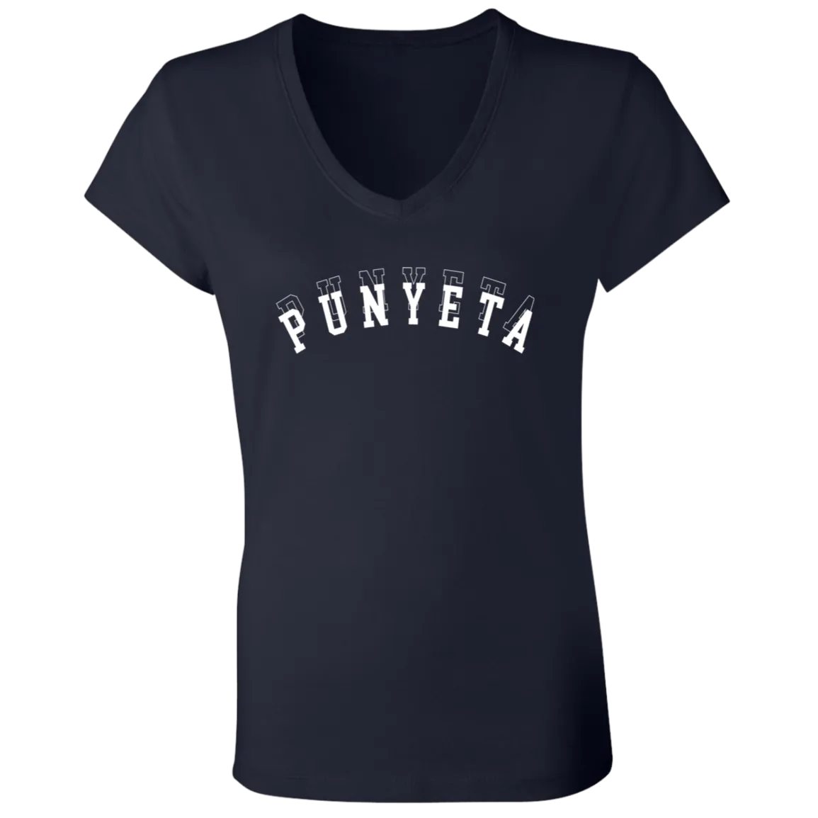 Punyeta Ladies Jersey V-Neck T-Shirt