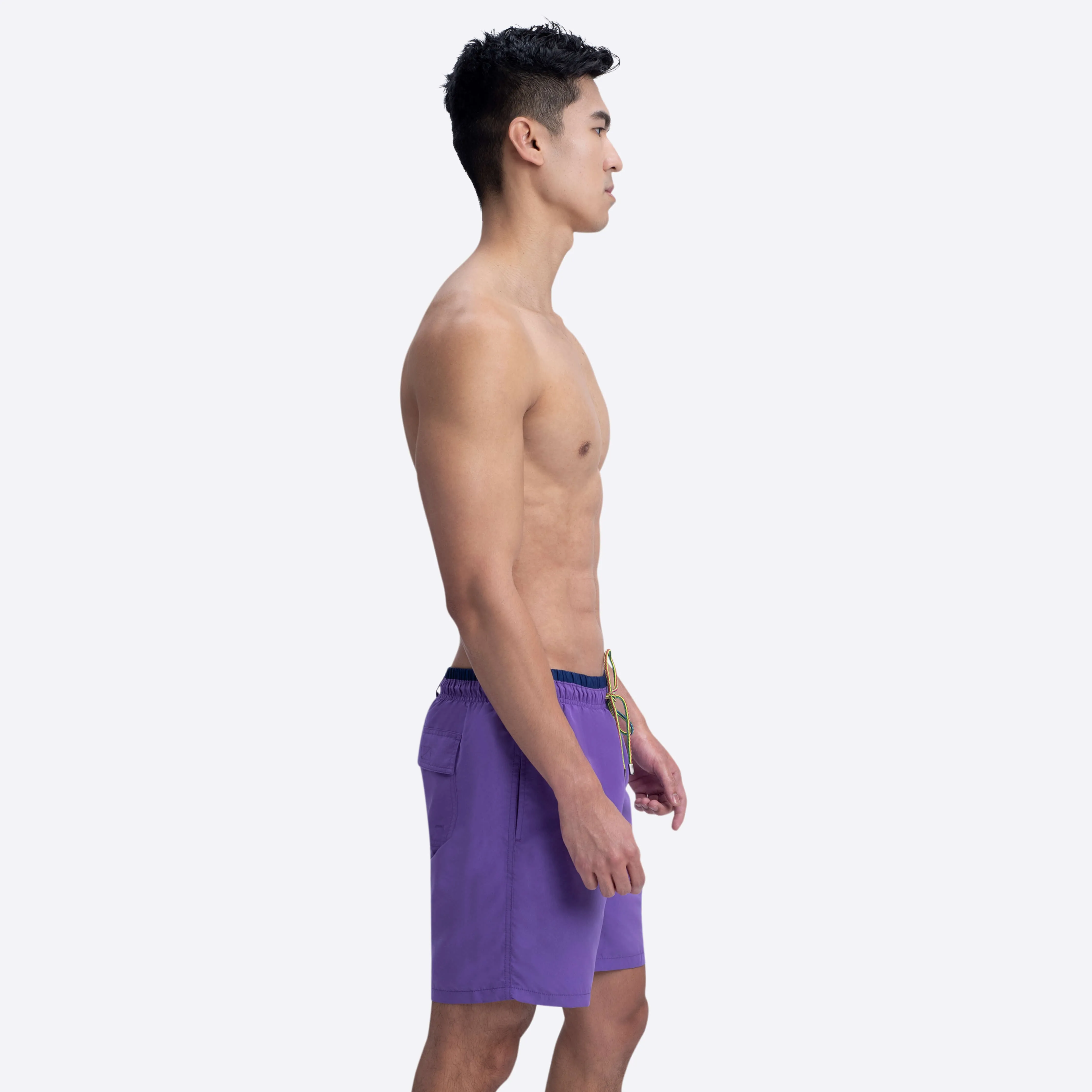 QUINN Solid Swim Trunks