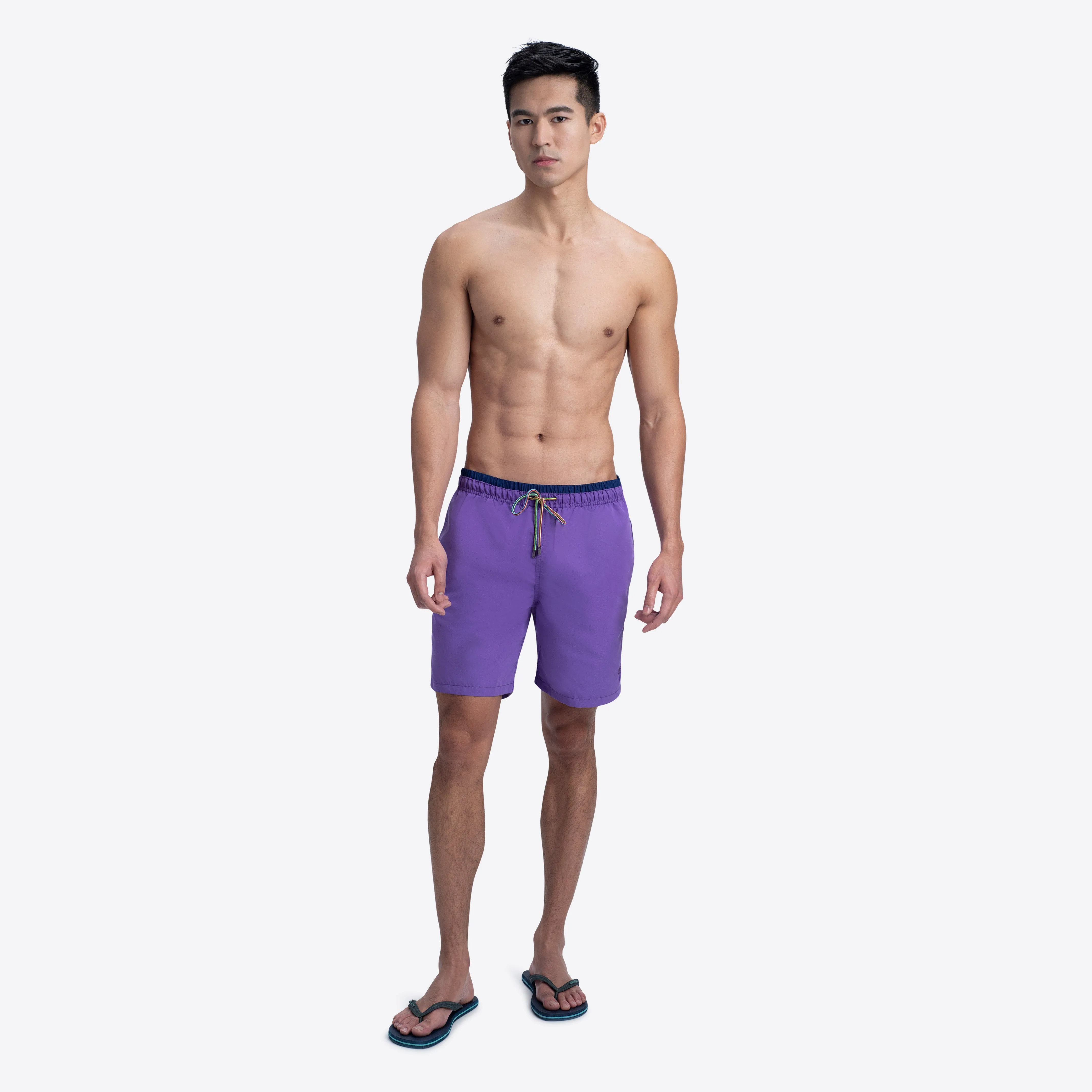 QUINN Solid Swim Trunks