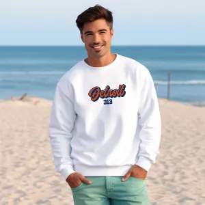 "313 Baseball" Men's Classic Crew Sweatshirt
