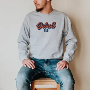 "313 Baseball" Men's Long Sleeve T-Shirt