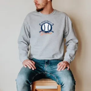 "Baseball In The D" Men's Long Sleeve T-Shirt