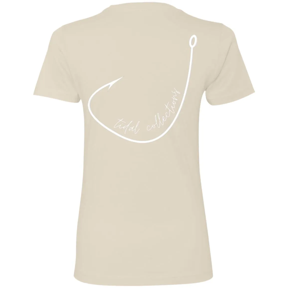 "Big Hook- White" Ladies' Boyfriend T-Shirt