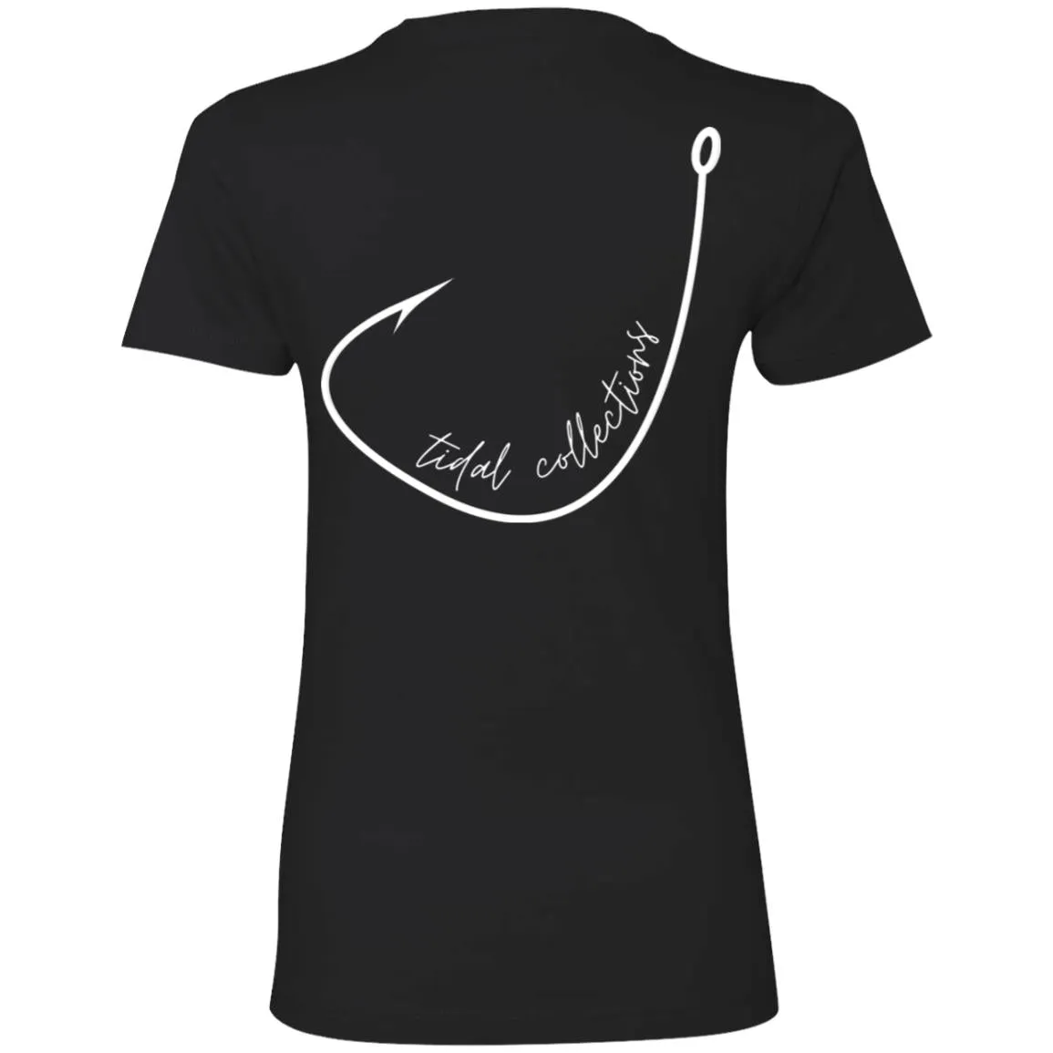 "Big Hook- White" Ladies' Boyfriend T-Shirt