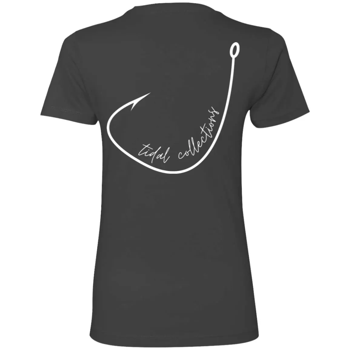 "Big Hook- White" Ladies' Boyfriend T-Shirt