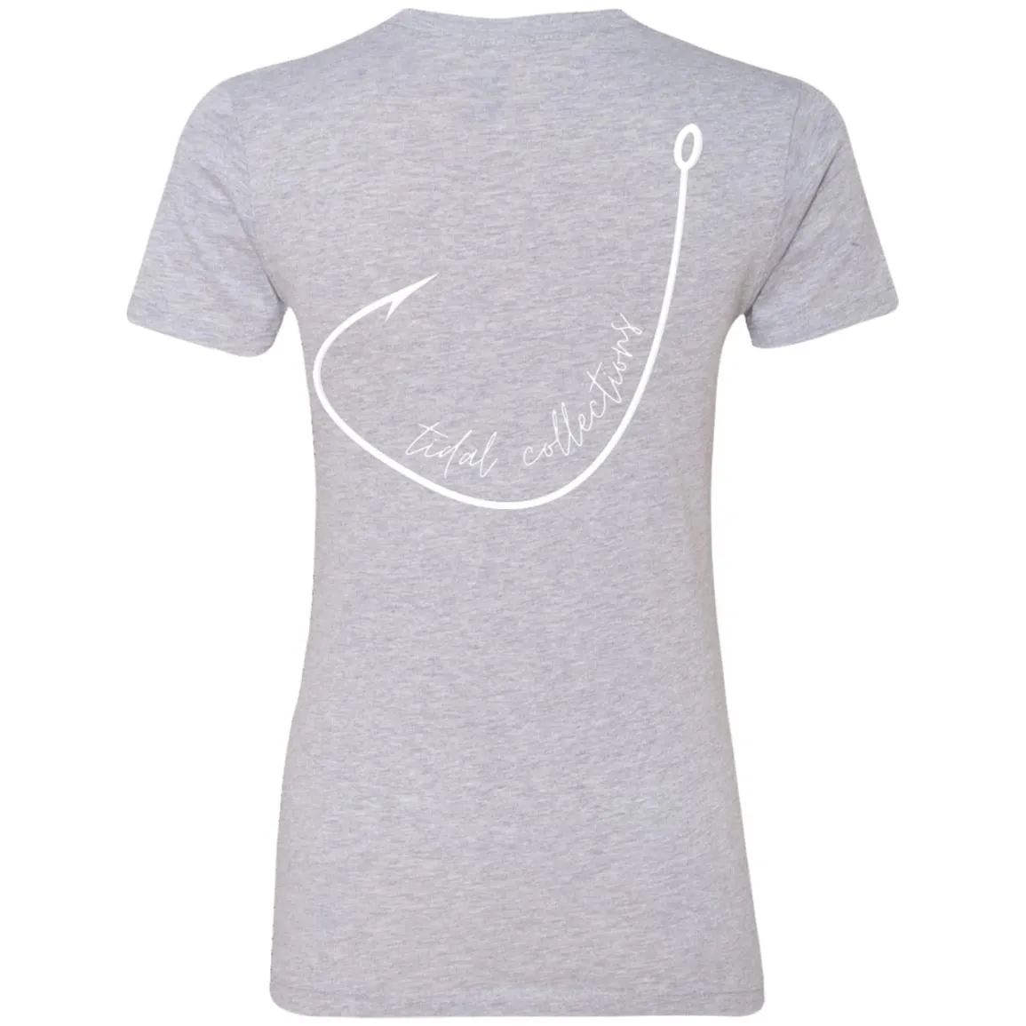 "Big Hook- White" Ladies' Boyfriend T-Shirt