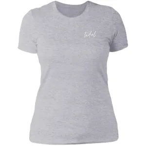 "Big Hook- White" Ladies' Boyfriend T-Shirt