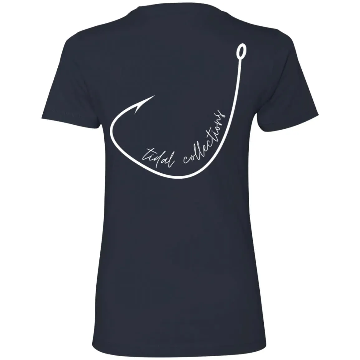 "Big Hook- White" Ladies' Boyfriend T-Shirt