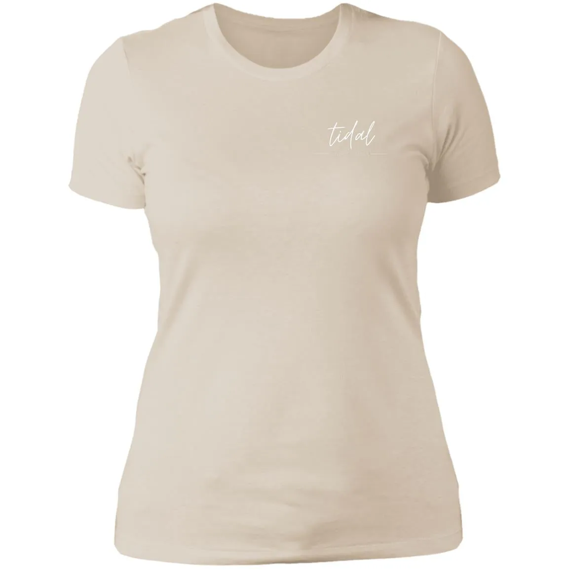 "Big Hook- White" Ladies' Boyfriend T-Shirt