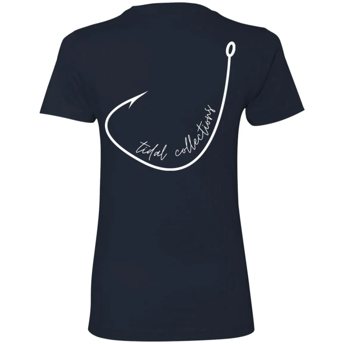 "Big Hook- White" Ladies' Boyfriend T-Shirt