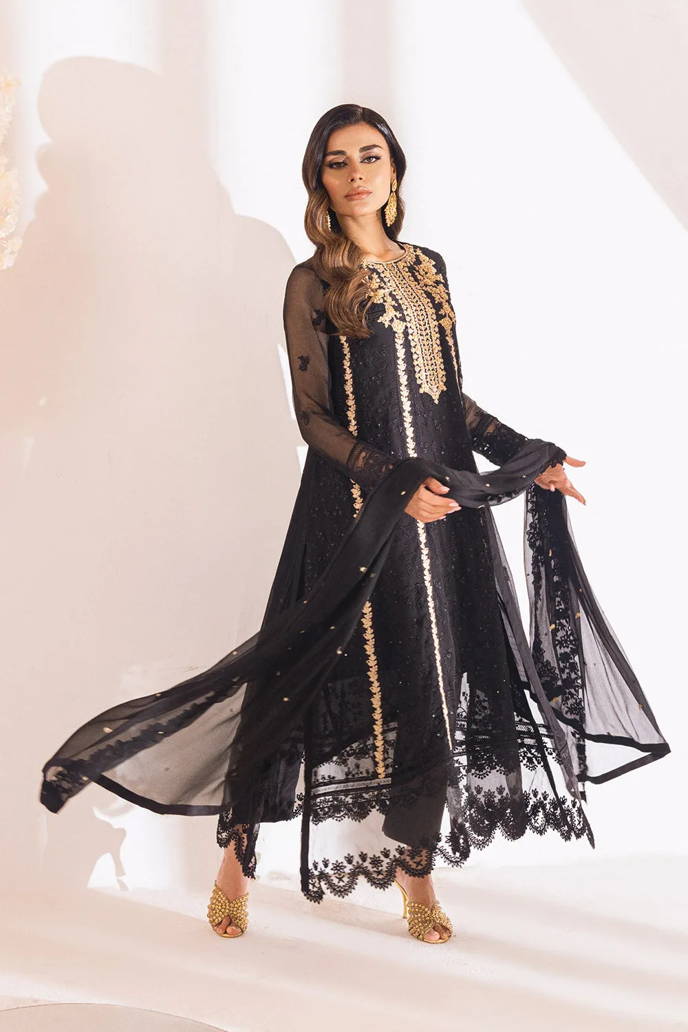 Raven Aura |  Azure Ensembles Chiffon 3PCS 2023