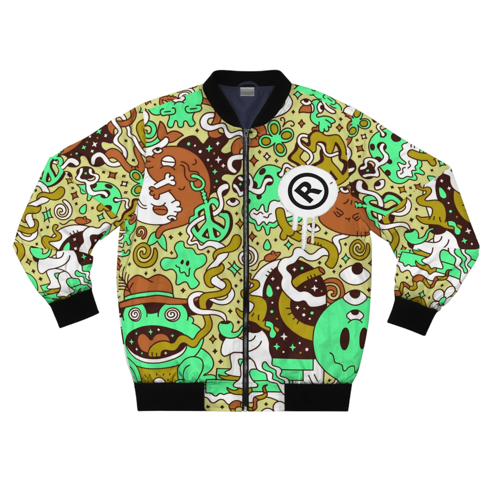 Raw Sushi "1960s Hippy Trippy" Bomber Jacket
