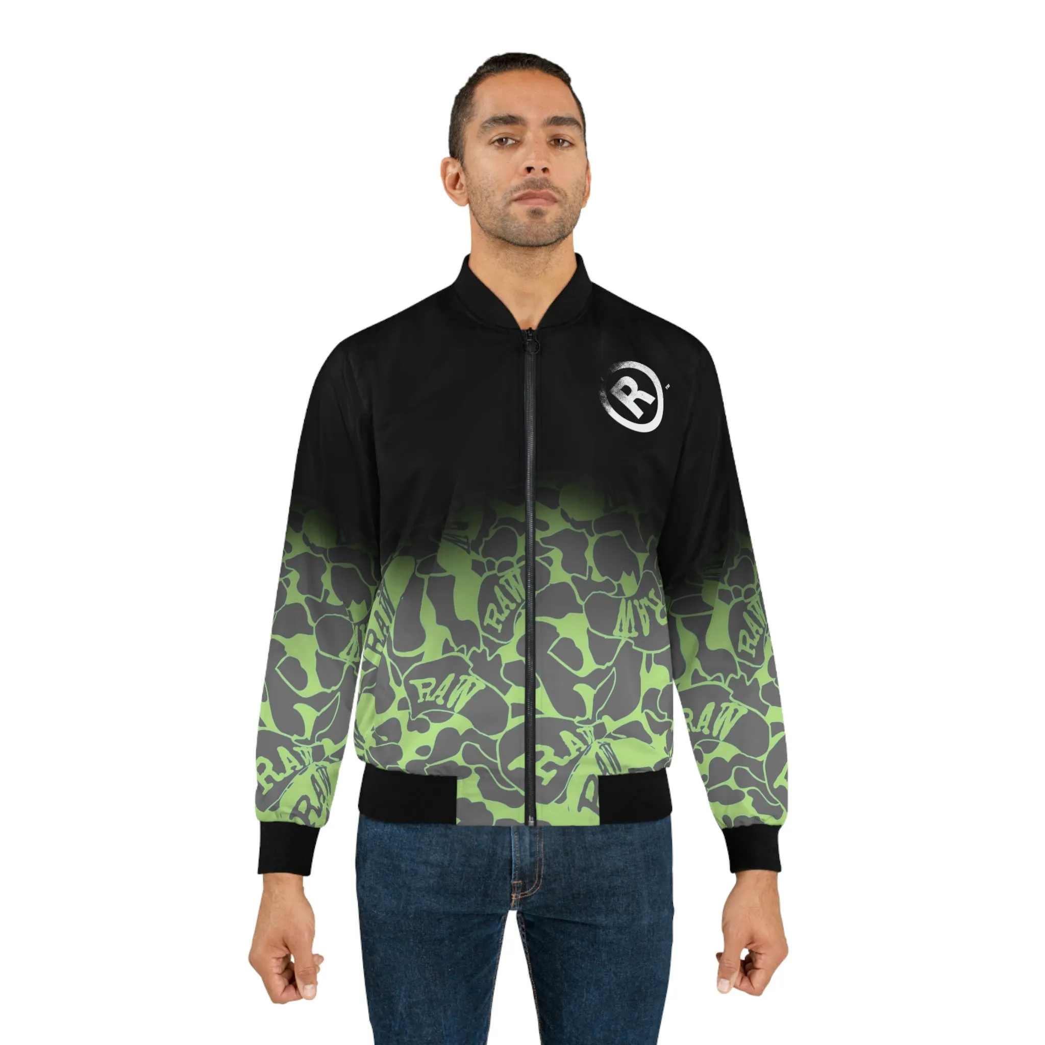 Raw Sushi "faded camo" Bomber Jacket