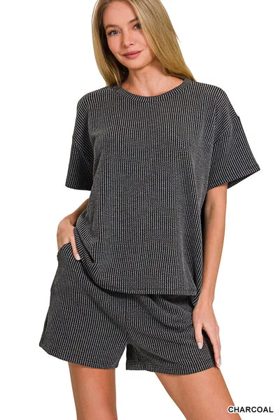 Ready To Play Ribbed Set-Multiple Colors Available