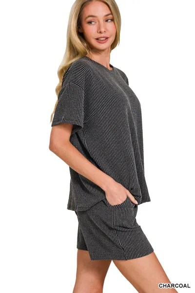 Ready To Play Ribbed Set-Multiple Colors Available