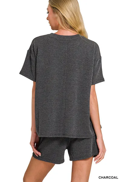 Ready To Play Ribbed Set-Multiple Colors Available