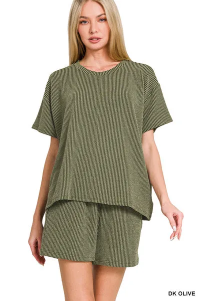 Ready To Play Ribbed Set-Multiple Colors Available