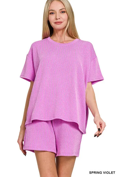 Ready To Play Ribbed Set-Multiple Colors Available