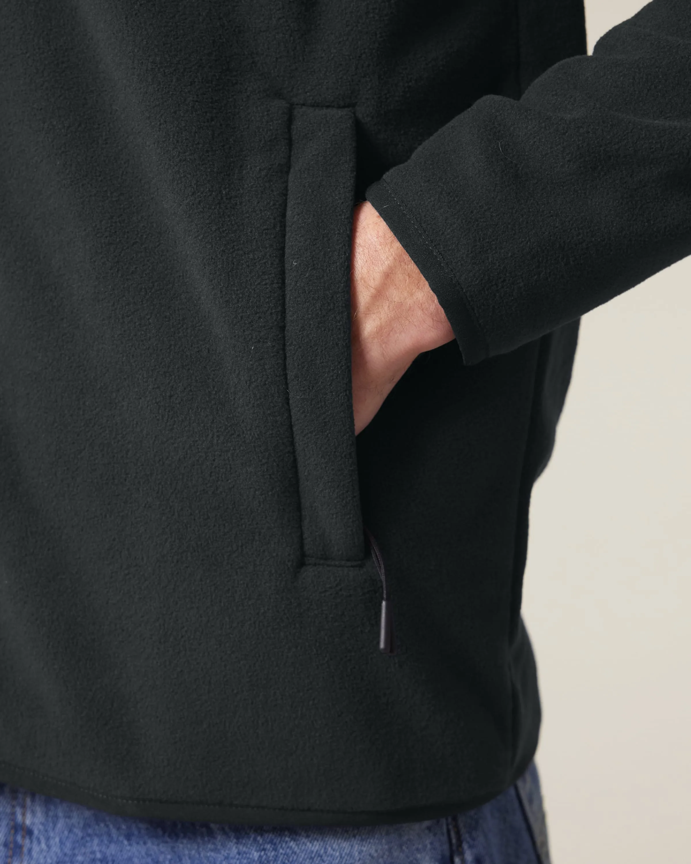 Recycled Polyester Fleece Jacket: Mens
