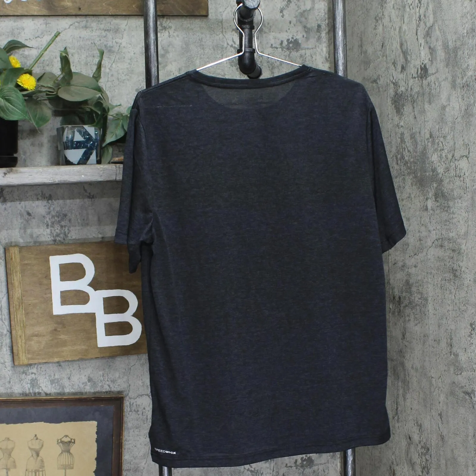 Reebok Men's SPEEDWICK Moisture Wicking Textured Active Tee 3RSMS1527 Black M