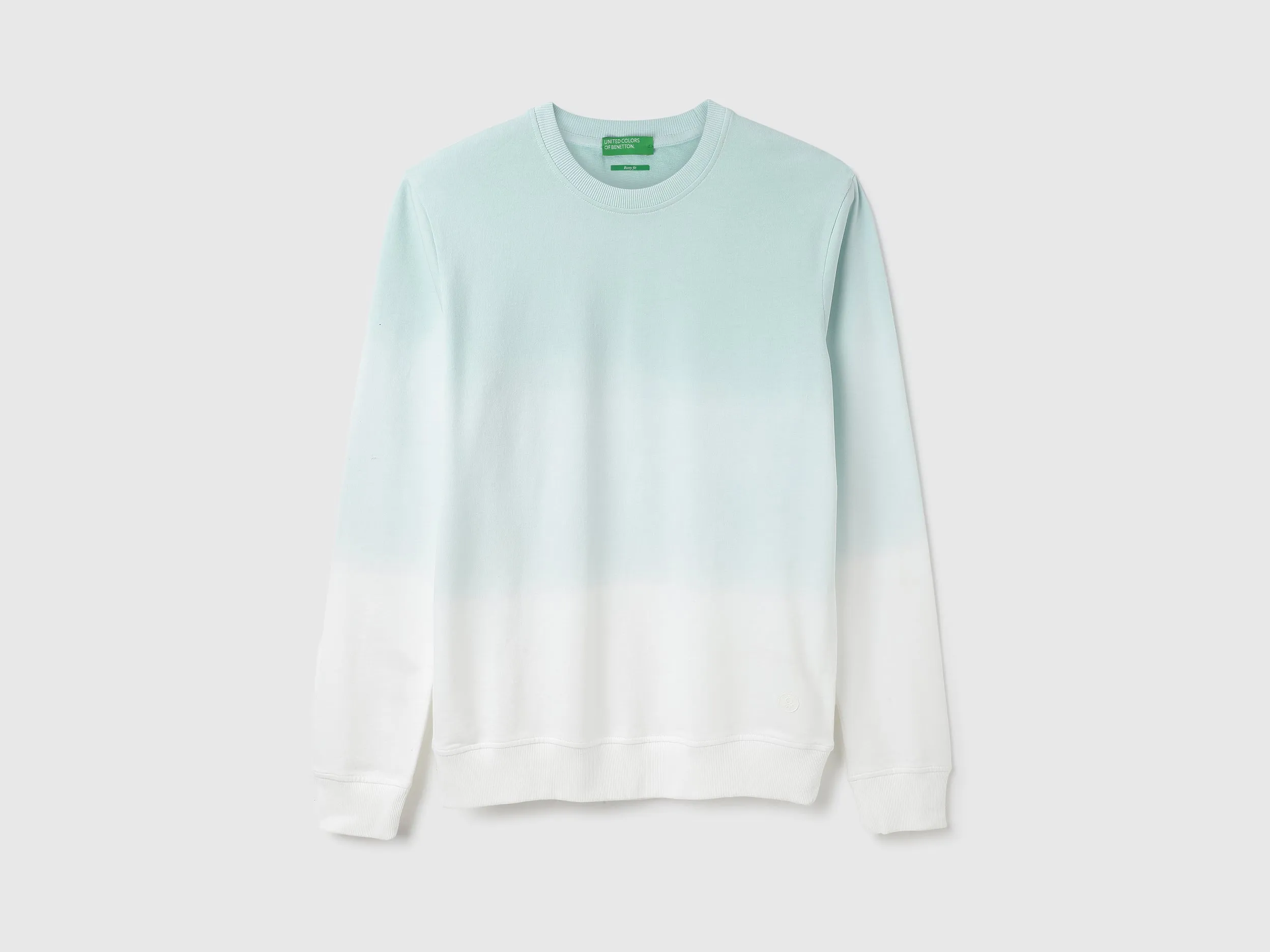 Regular Fit Crew Neck Ombre Sweatshirt