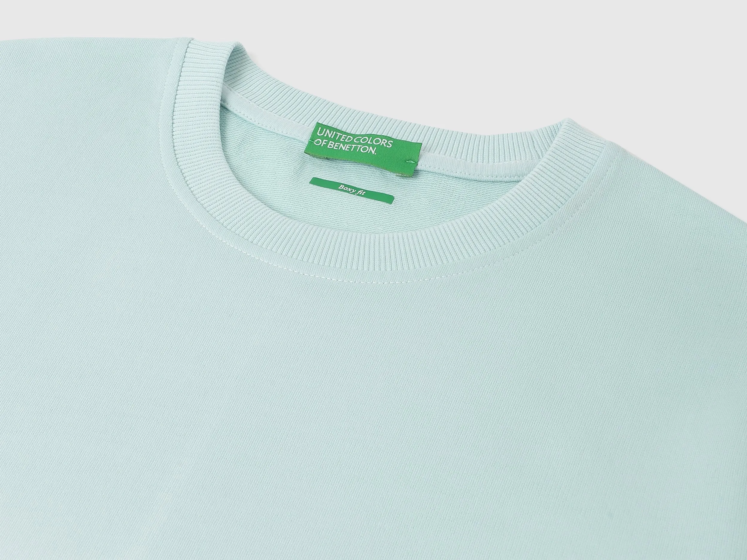 Regular Fit Crew Neck Ombre Sweatshirt