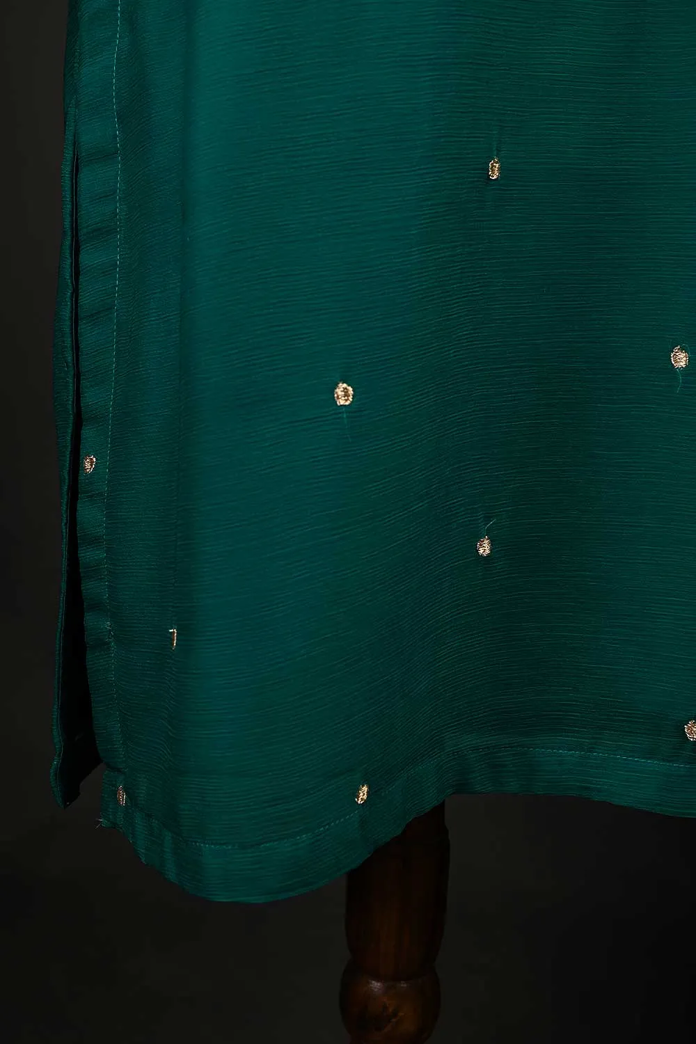 RTW-150-SeaGreen -  3Pc Stitched Embroidered Adda Work Chiffon Shirt