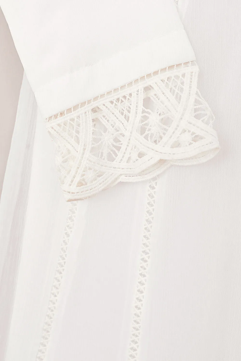 RTW-190-OFFWHITE -  3Pc Ready To Wear Chiffon Frock