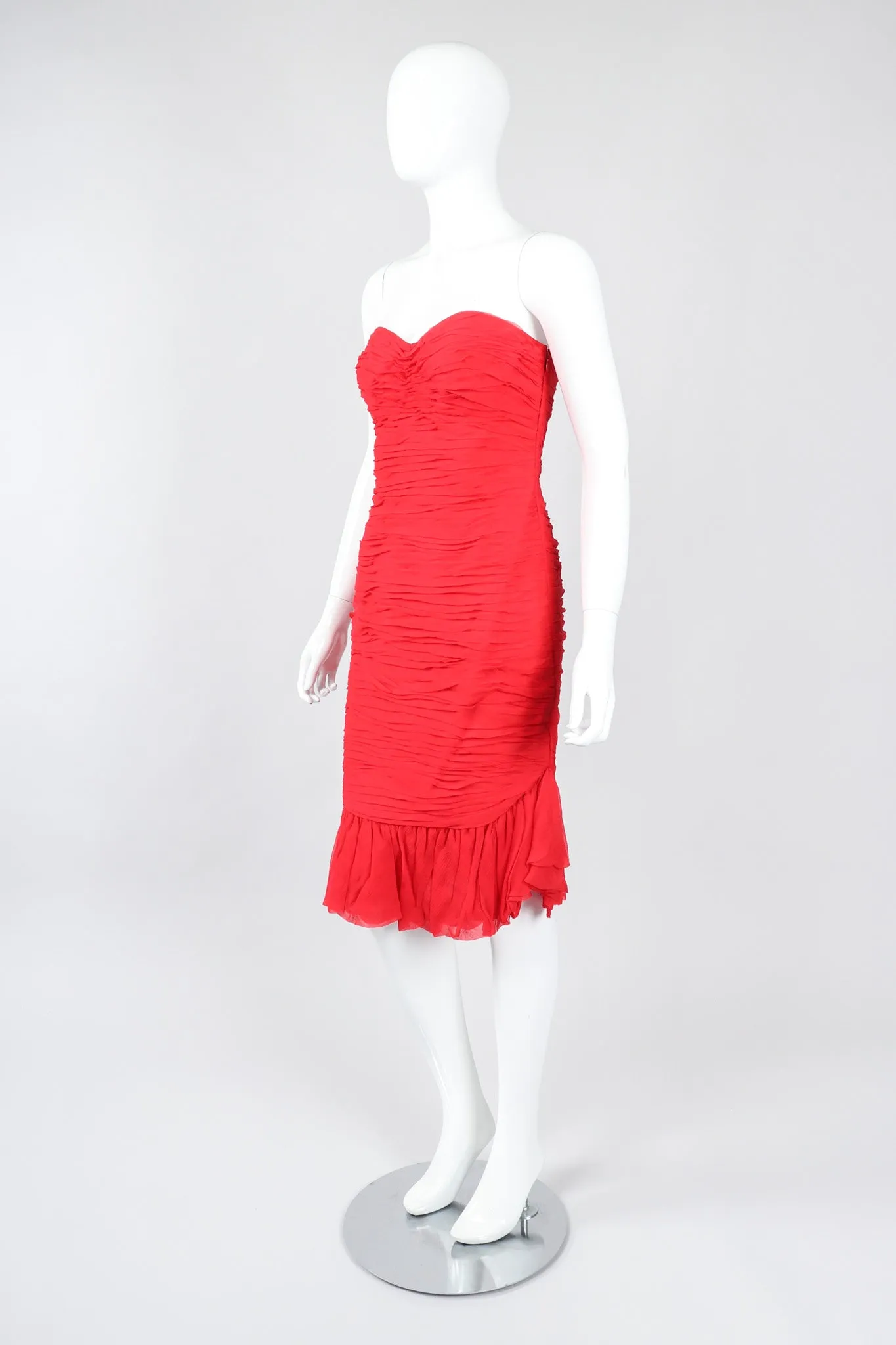 Ruched Sweetheart Strapless Dress