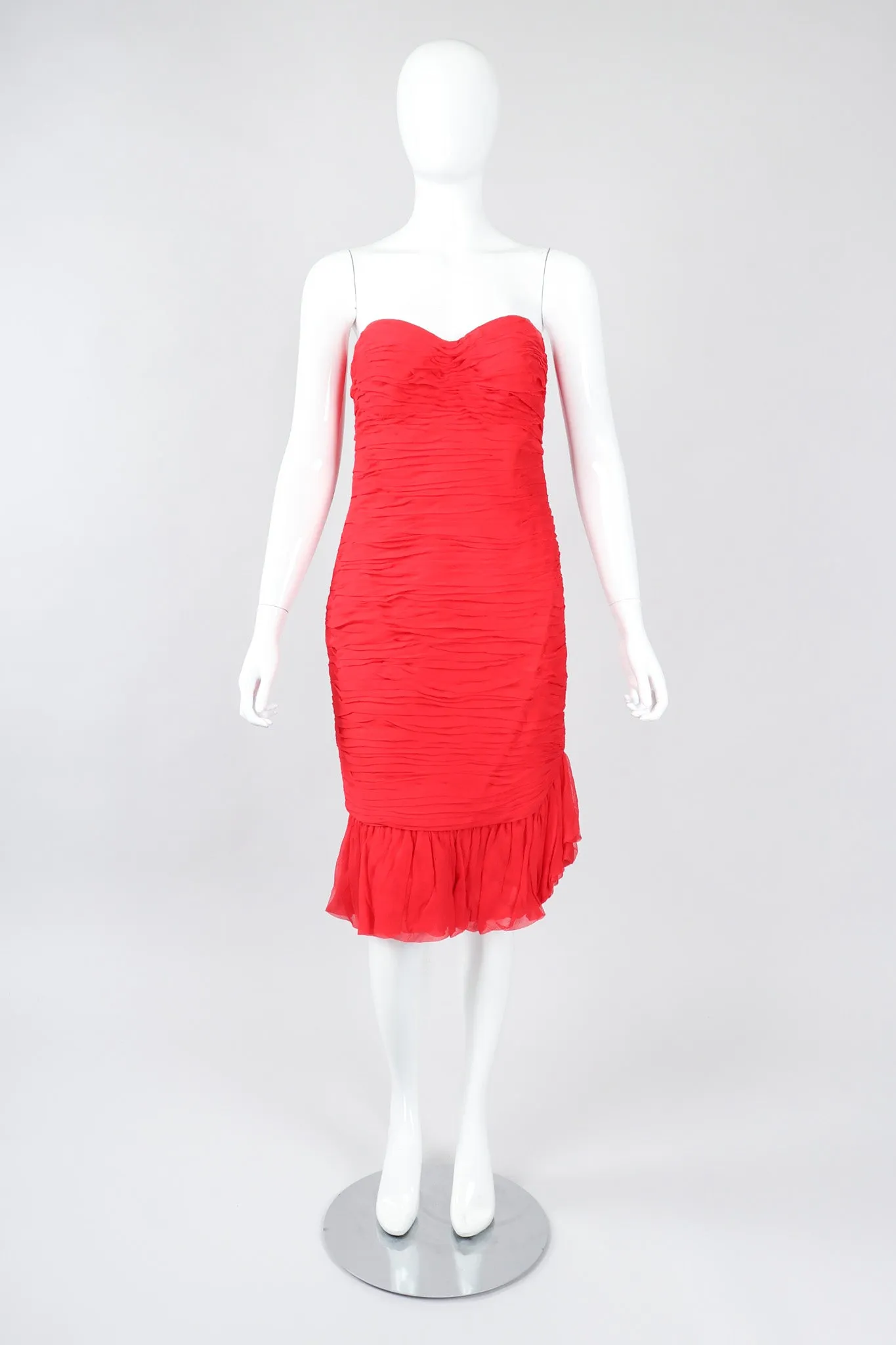 Ruched Sweetheart Strapless Dress