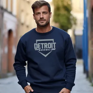 SALE "Detroit Baseball" Men's Classic Crew Sweatshirt