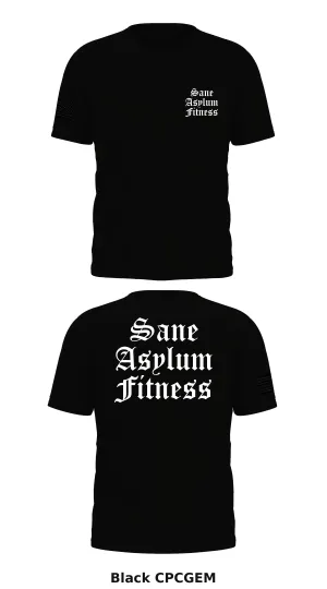 Sane Asylum Fitness Store 1 Core Men's SS Performance Tee - CPCGEM