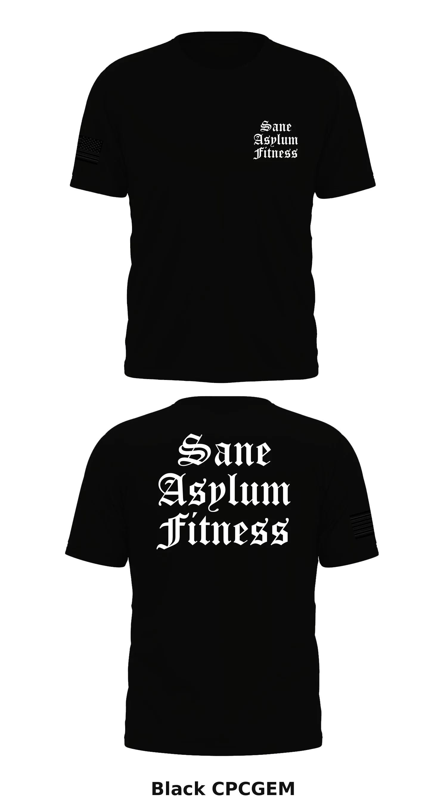 Sane Asylum Fitness Store 1 Core Men's SS Performance Tee - CPCGEM