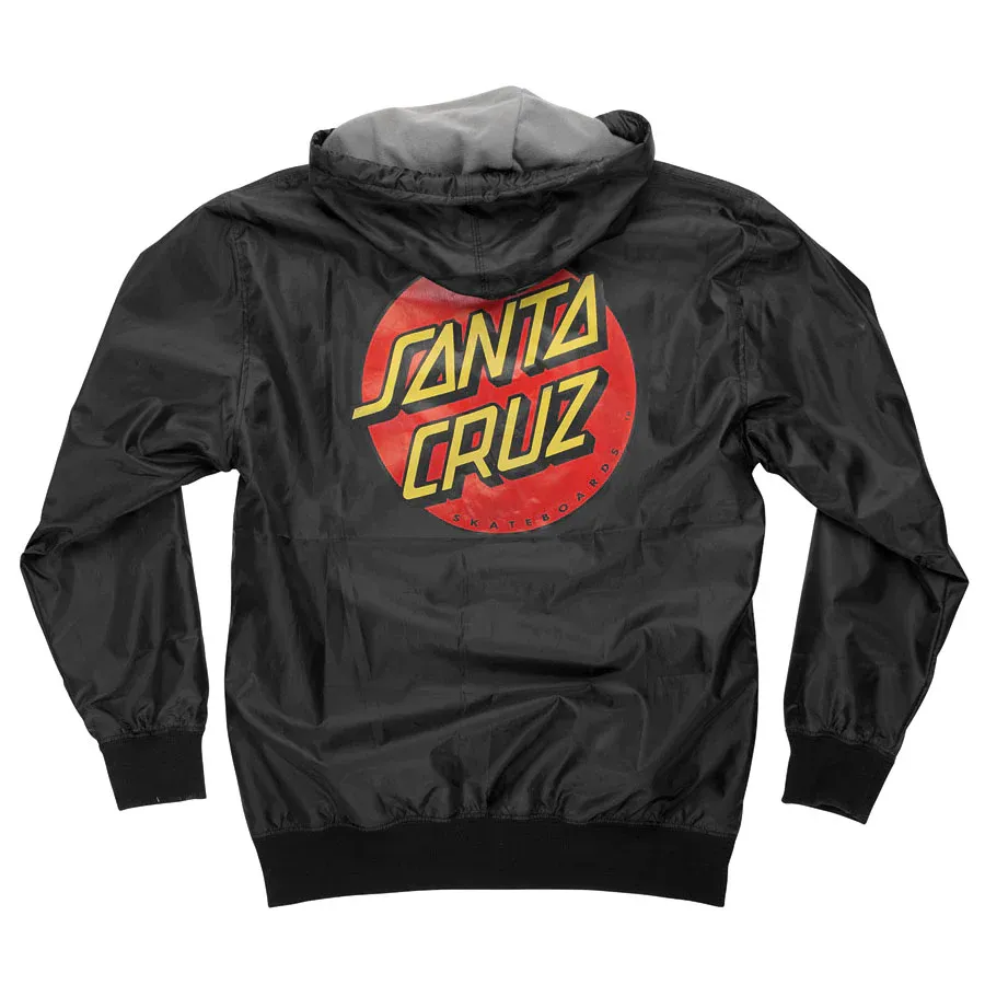 Santa Cruz Mens Dot Hooded Windbreaker